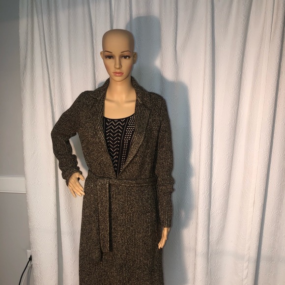 LAUREN RALPH LAUREN Belted Drape Front Coat SIZE S - Picture 2 of 8